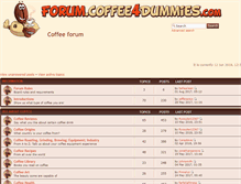 Tablet Screenshot of forum.coffee4dummies.com