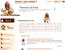 Tablet Screenshot of coffee4dummies.com